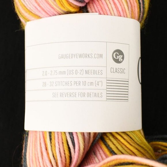 Gauge Dyeworks Merino Twist Fingering Yarn Superwash Merino Nylon Evening - Picture 4 of 4